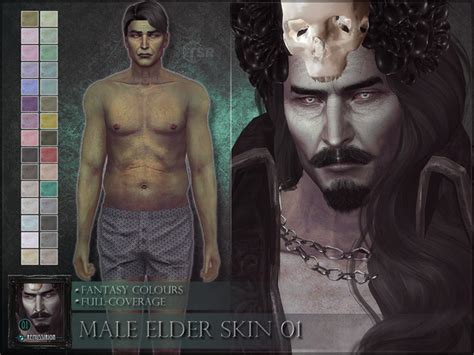 The Sims Resource Male Elder Skin 01 Fantasy Version