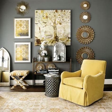 Gray And Yellow Color Scheme Living Room Baci Living Room