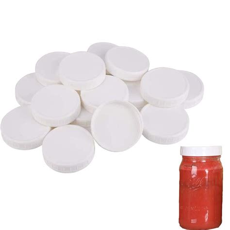 buy 12 pcs plastic mason jar lids 6 pack wide mouth plastic mason jar lids and 6 pack regular