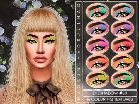 Julhaos Cosmetics Eyeshadow 50 Sims 4 Cc Custom Content Makeup