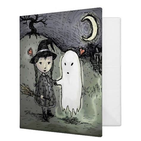 Witch And Ghost In Love Binder Zazzle Witch Halloween Fun