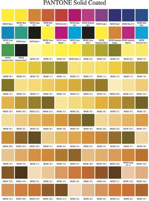 Pms Color Chart Gold
