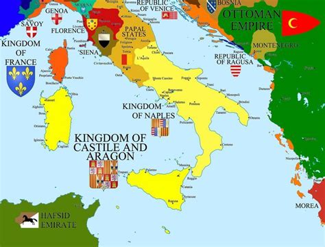 Map Of Italy During The Renaissance