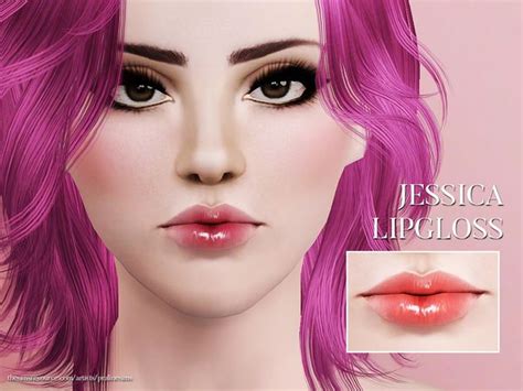 Pralinesims Jessica Lipgloss Sims 3 Makeup Lip Gloss Sims