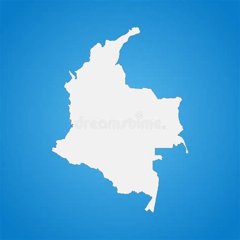 Detailed Map Of Colombia With Borders Educational Design Element Easy