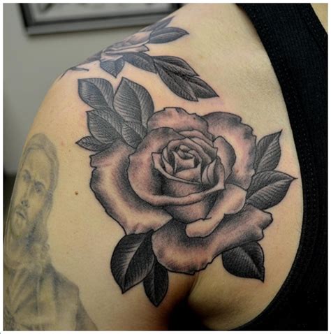 Usually, people opt for one rose tattoo but if you want a large size design then one rose will look odd. Rose TATTOO Designs For Men And Woman (14)
