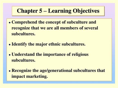 Ppt Chapter 5 Learning Objectives Powerpoint Presentation Free