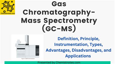 Gas Chromatography Mass Spectrometry Principle Instrumentation