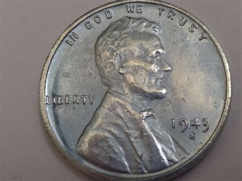 1943 S Steel Penny With Indent Curve By I Liberty Ebay