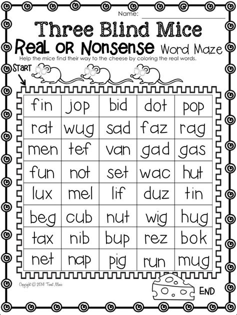 And i've been asked several times be sure to click on the teal download button to grab a printable nonsense word list. PHONICS WORKSHEETS NONSENSE WORDS | blends worksheet