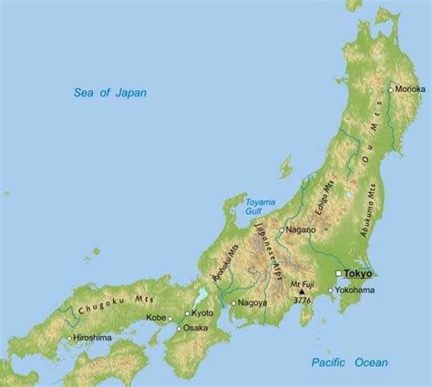 As the generally accepted definition of a mountain (versus a hill) is 1000 m of height and 500 m of prominence. Jungle Maps: Map Of Japan Mountains