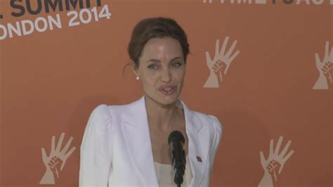 Angelina Jolie Speech Actress Dedicates Summit To Abandoned Rape
