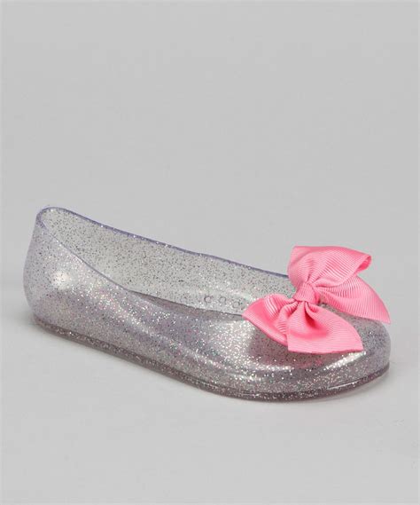 chatties clear bow jelly ballet flat jelly ballet flats flats me too shoes