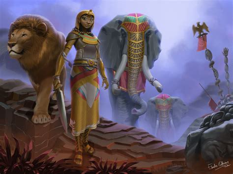 Artstation Queen Amanirenas The Warrior Queen Of The Kush Empire