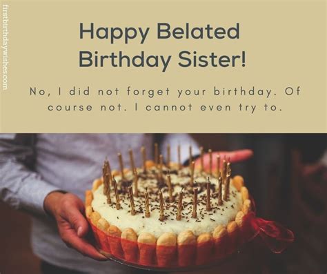40 Best Belated Birthday Wishes For Sister First Birthday Wishes