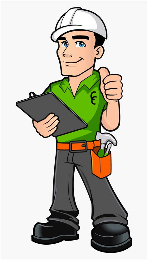 Cartoon General Contractor Contractor Hd Png Download Kindpng