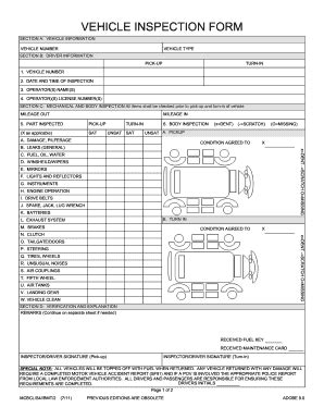 Printable Free Vehicle Inspection Form Pdf Tutore Org Master Of Gambaran