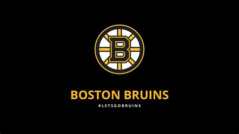 Boston Bruins 006 Nhl Hokej Logo Lets Go Bruins Tapety Na Pulpit