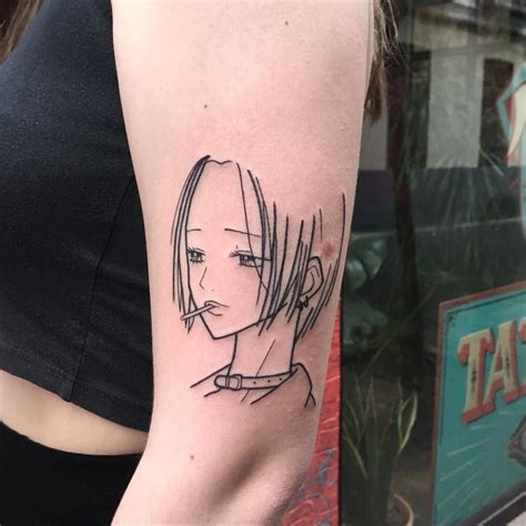 14 Anime Tattoo Stencils References Onlyvegg