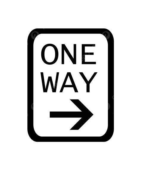 One Way Signpost Signage Road Urban Sign Png Transparent Image And