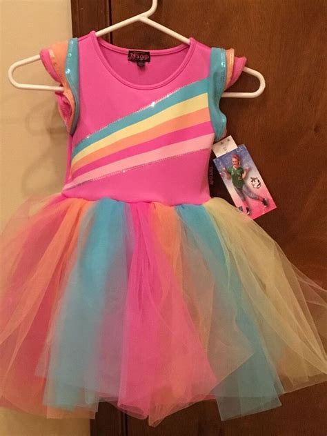Girls Jojo Siwa Jojos Closet Rainbow Tutu Birthday Dress Xs 4 5