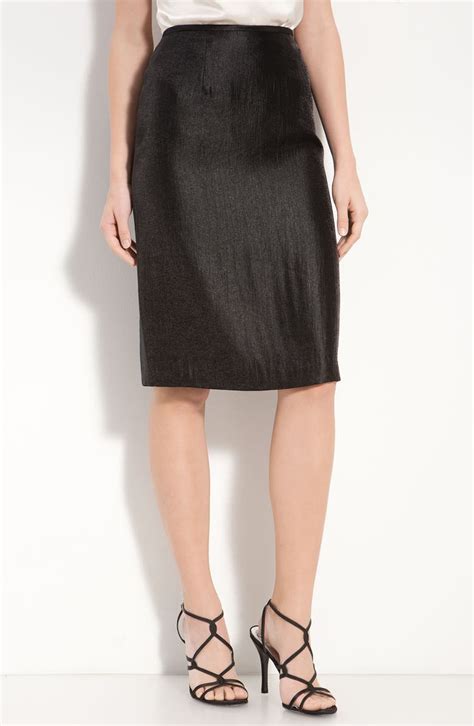 Adrianna Papell Metallic Pencil Skirt Nordstrom