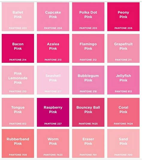 Think Pink Image Courtesy Pantone Color Palette Pink Pink Color