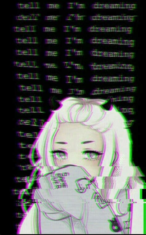 Anime Girl Depressed Glitch Wallpapers Wallpaper Cave