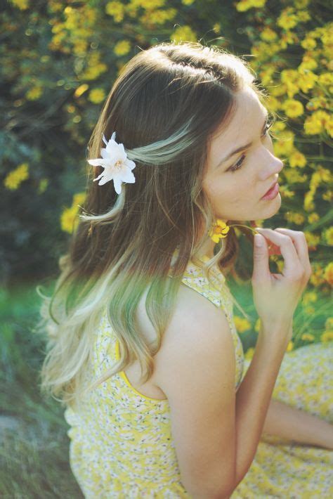 Pin By Ahelena On Yellow Garden Flowers In Hair Beautiful Hair Color Your Hair