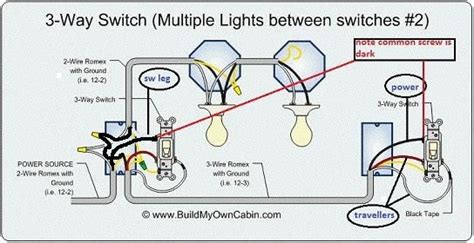 3 way switch wiring diagrams multiple lights. 10 best Electricity- three way switching images on Pinterest | 3 way switch wiring, Electrical ...