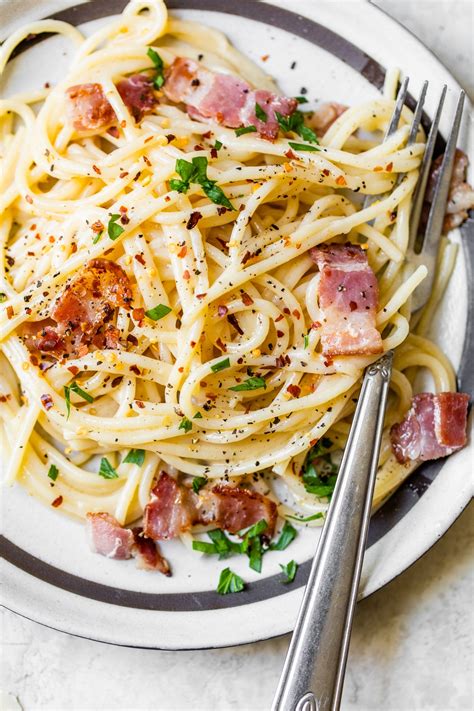 Bacon And Pasta Recipe Thecozycook Spinach Recipbestes