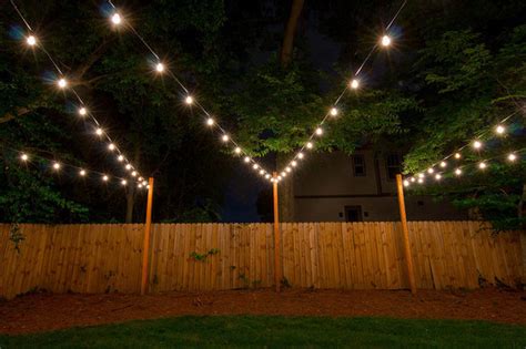 And make sure that you start with the right end that will get plugged into your outlet or you'll have to redo it. How to Hang String Lights Outdoors