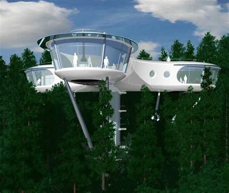 Futuristic House Tree House Tree House Designs Building A Treehouse