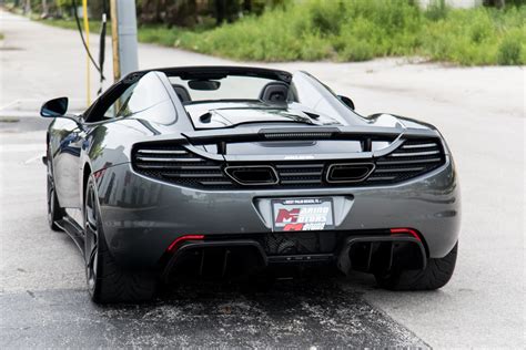 The overall styling of this vehicle is sleek and low. Used 2013 McLaren MP4-12C Spider For Sale ($119,900 ...