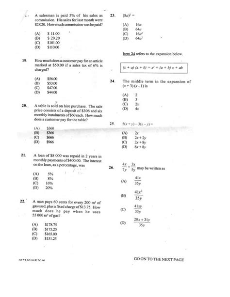 Cxc Past Paper 1 June 2010 With Images Past Papers Maths Paper Paper