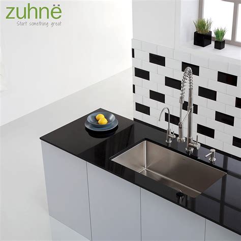 With a wide range of sizes and styles these kitchen sinks match many decor styles and are easy to maintain. Zuhne Modena 28 Inch Undermount Single Bowl 16 Gauge ...
