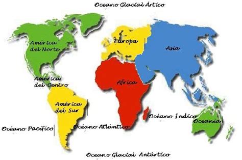 Croquis Del Mapa Mundi Con Sus Continentes Imagui Continentes Y