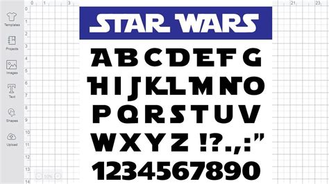 Star Wars Font Svg Free For Cricut Silhouette Cut File Design Fonts