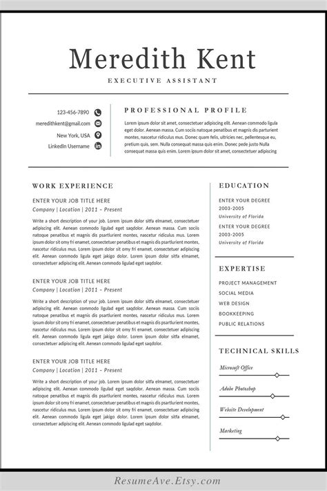 Nurse resume samples, expert tips & analysis. Classic traditional nurse resume template simple executive | Etsy in 2020 | Nursing resume ...