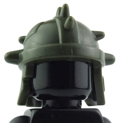 Lego Custom Accessories Brick Warriors Goblin Helmet Army Green﻿ La