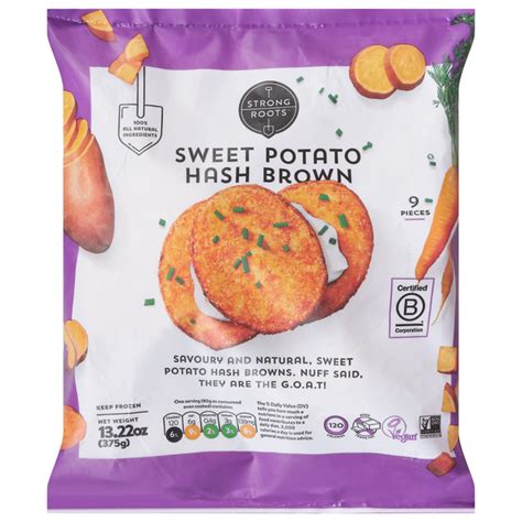 Save On Strong Roots Sweet Potato Hash Brown 9 Ct Order Online