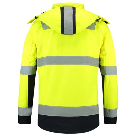 While rain jackets and hardshells are just that—thin shells designed to keep moisture out—a softshell is thicker and often includes a light . Tricorp 403007 Softshell ISO20471 Bicolor - Fluor Yellow ...