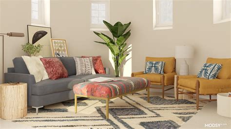 Earthy Boho Living Room Eclectic Style Living Room Design Ideas