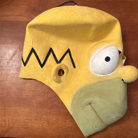 Vintage Homer Simpsons Latex Mask 1990 20th Century F Gem