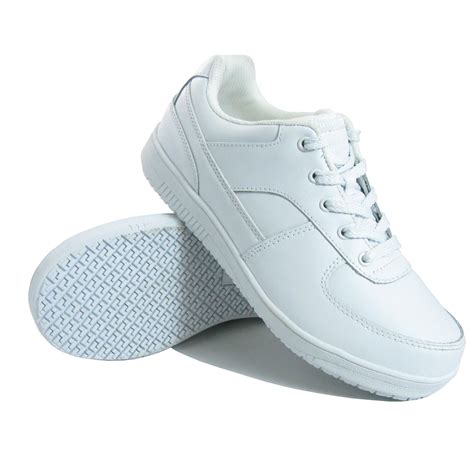 Genuine Grip Womens Slip Resistant Athletic Work Shoes 215 White