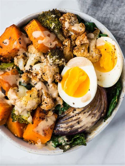 Whole Vegetarian Power Bowls Easy Vegetarian Recipe Wellplated Com