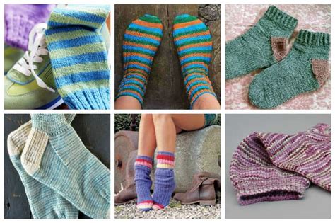 10 Simple Sock Knitting Patterns for Beginner Knitters - Ideal Me
