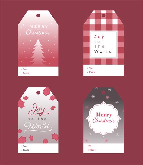 10 Best Printable Christmas Labels Templates