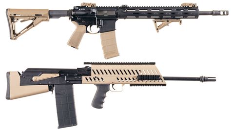 Two Semi Automatic Rifles A Spikes Tactical St15 Rifle Rock Island