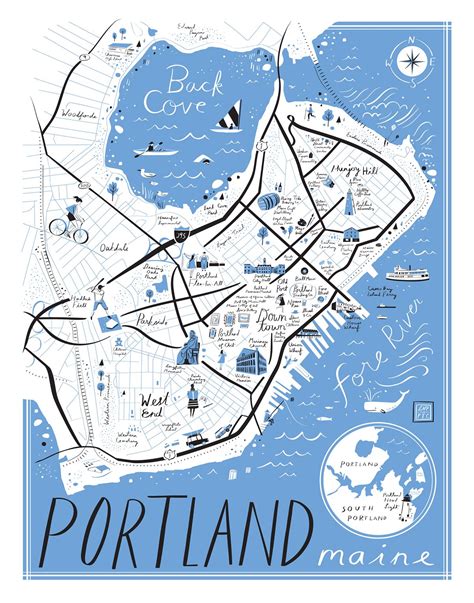 Map Of Portland Maine And Surrounding Areas Zip Code Map